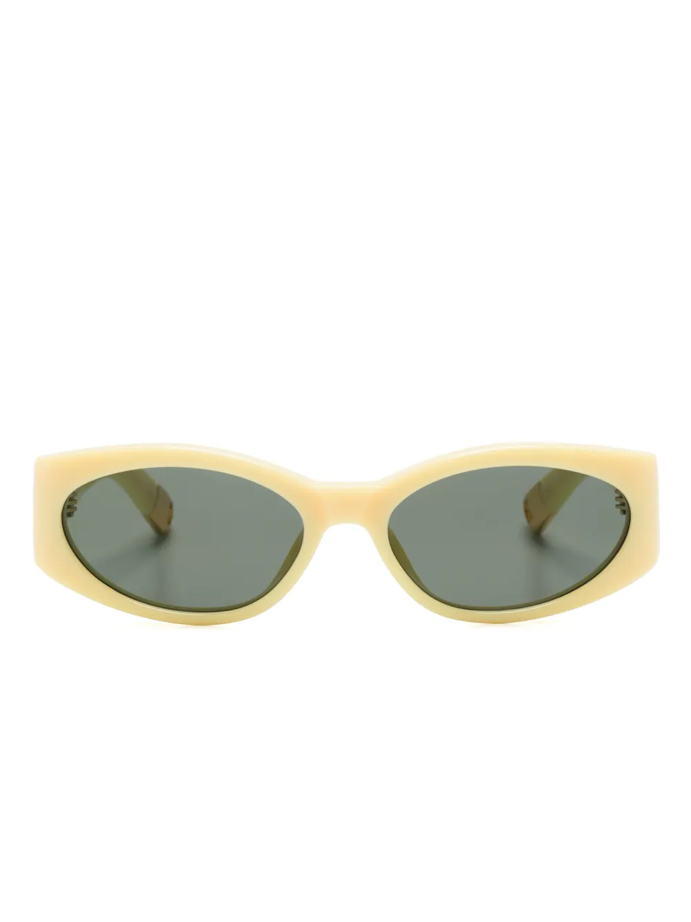

Солнцезащитные очки Les lunettes в овальной оправе JACQUEMUS, желтый