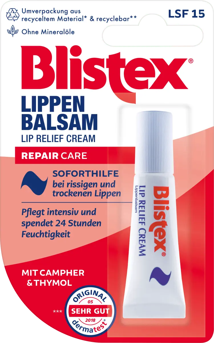 

Бальзам для губ Repair Care SPF 15 6 мл Blistex