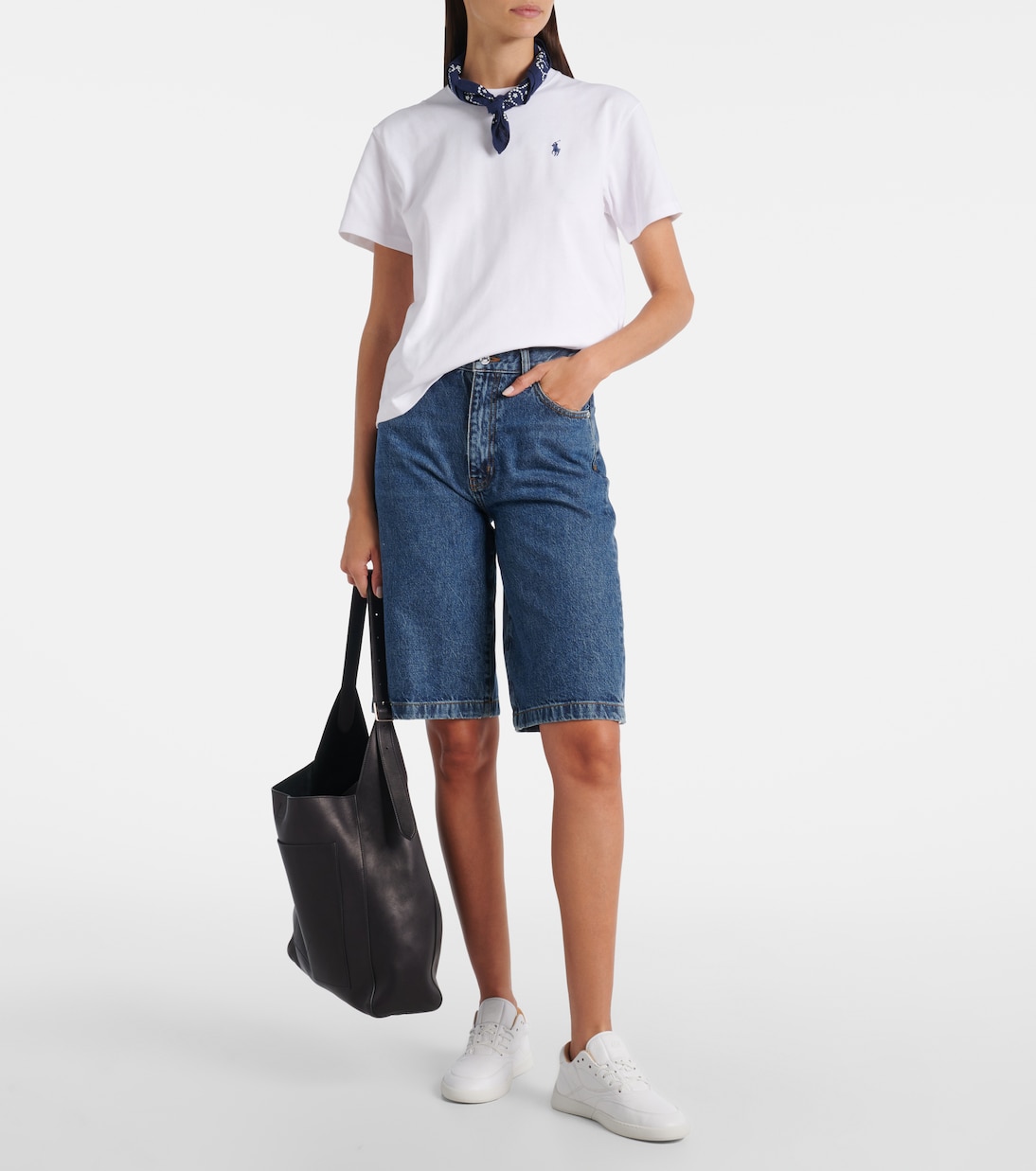 Футболка из хлопкового джерси с логотипом Polo Ralph Lauren, белый — фото 2