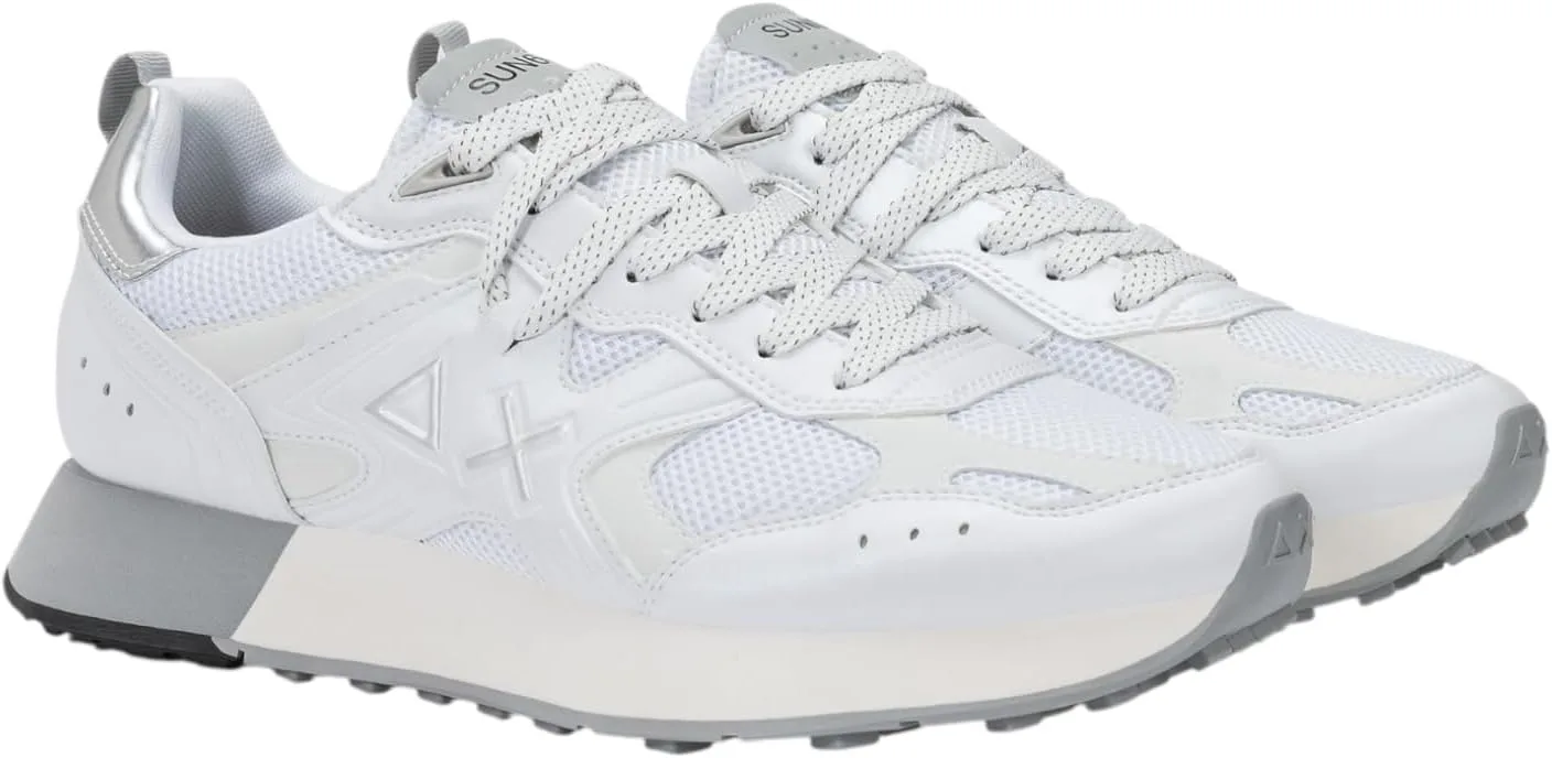 Мужские повседневные кроссовки SUN68 Jaki 2.0 Silver Mesh Z36119, белый — фото 3