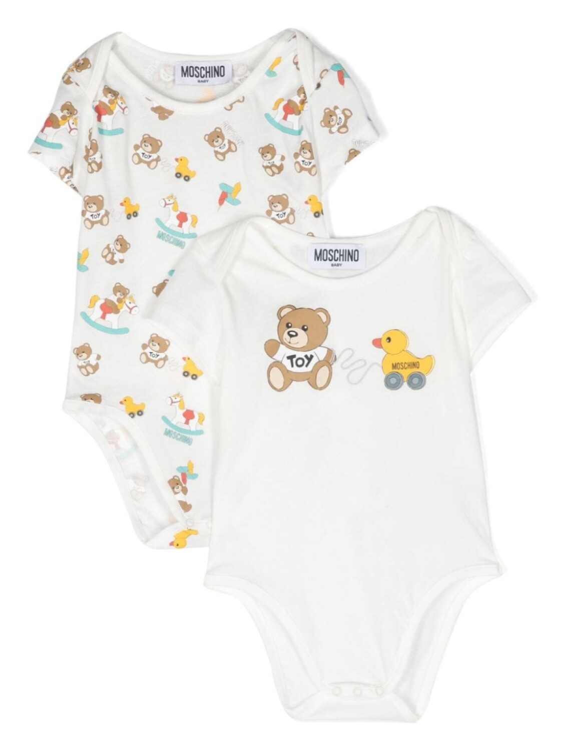 

Moschino Kids комплект из двух боди с принтом Teddy Bear, белый