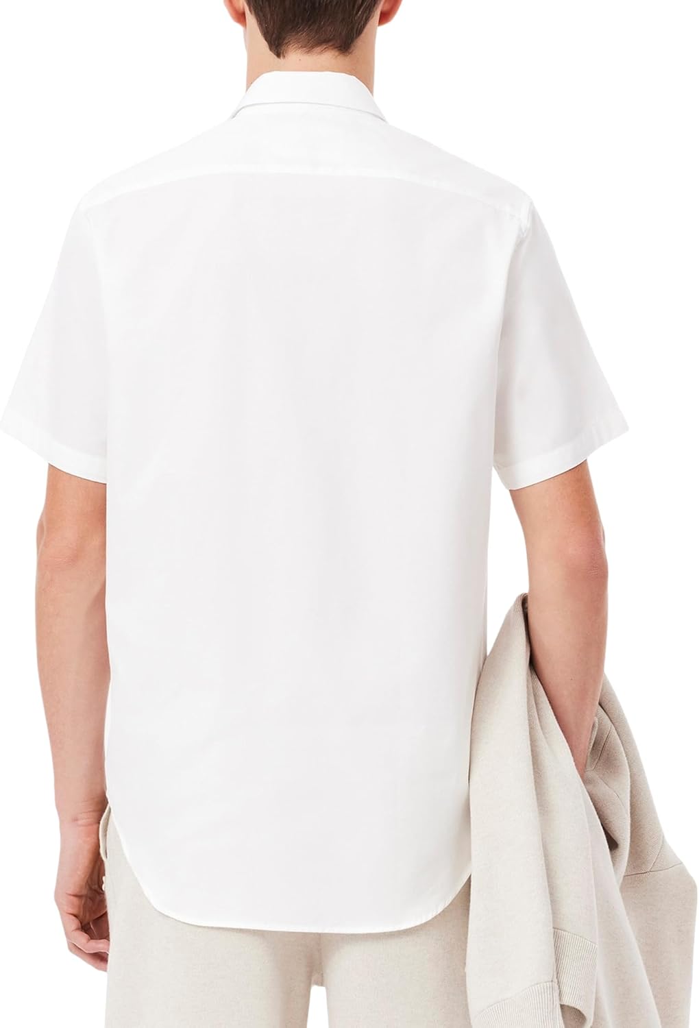 Lacoste мужская рубашка с коротким рукавом Regular Fit из основной коллекции, White — фото 3