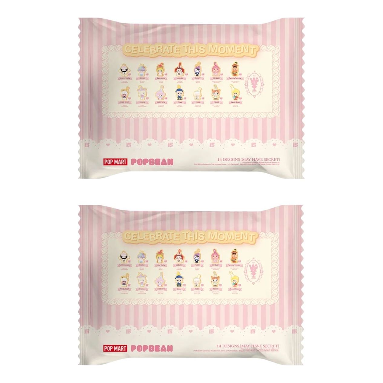 

Набор фигурок Pop Mart Pop Bean Celebrate This Moment в запечатанных упаковках (2 непрозрачные упаковки)