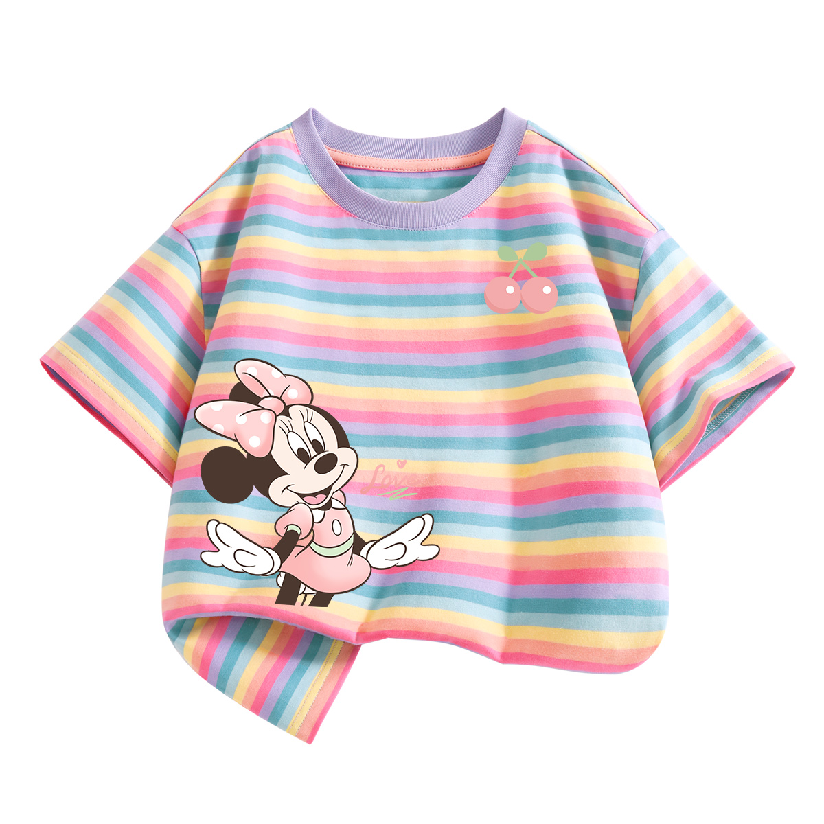 

Детская футболка для детей от 3 до 7 лет Disney, di elegant cherry blossom k lily of the valley фиолетовый