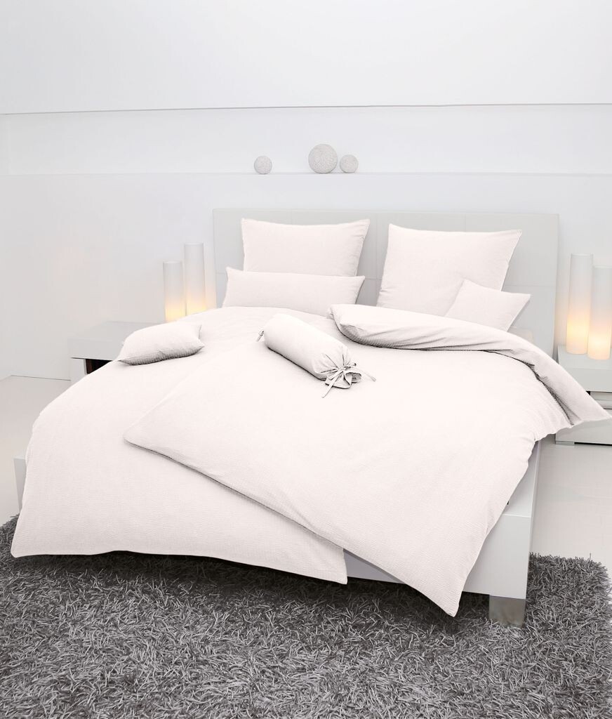 

Мягкое постельное белье из хлопка Janine Mako Piano 0125-09 экрю, размер: 135х200 см + 80х80 см Original Janine