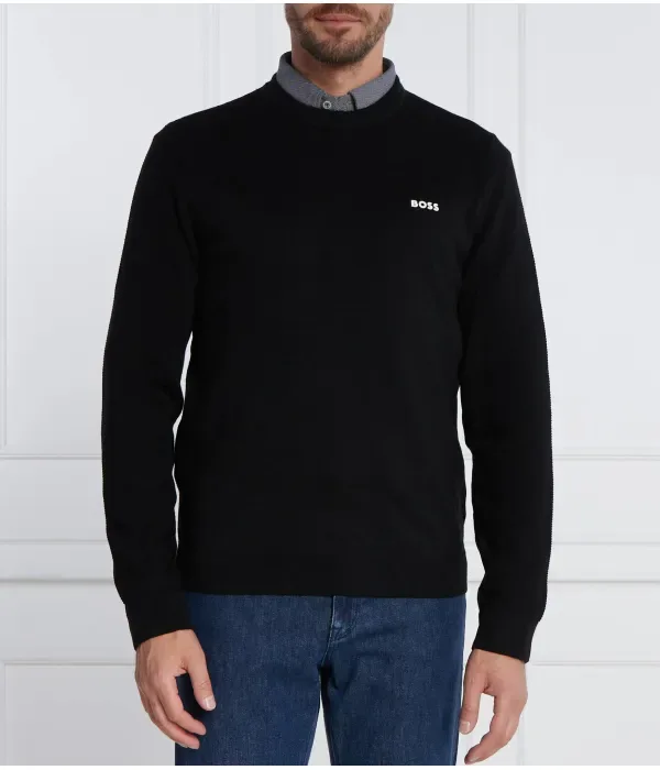 Свитер Momentum-X_CN regular fit Boss Green, черный