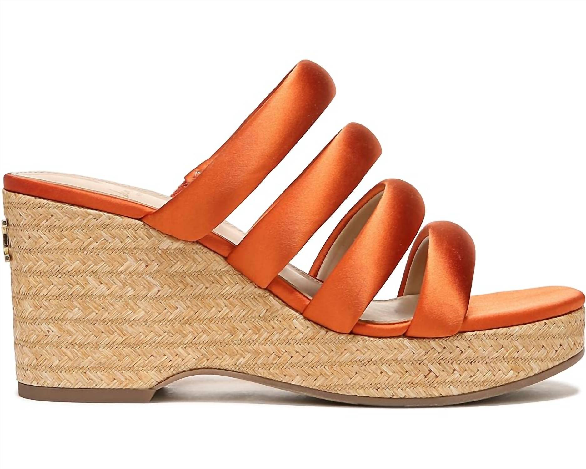 Женские туфли Yuki на танкетке и платформе оранжевого цвета Sam Edelman — фото 2