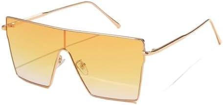 

Солнцезащитные очки 2027 года для женщин, многоугольные, винтажные, в маленькой оправе, солнцезащитные очки для отдыха на природе, защита от УФ-излучения UV400 MTZJH, Gradient Yellow