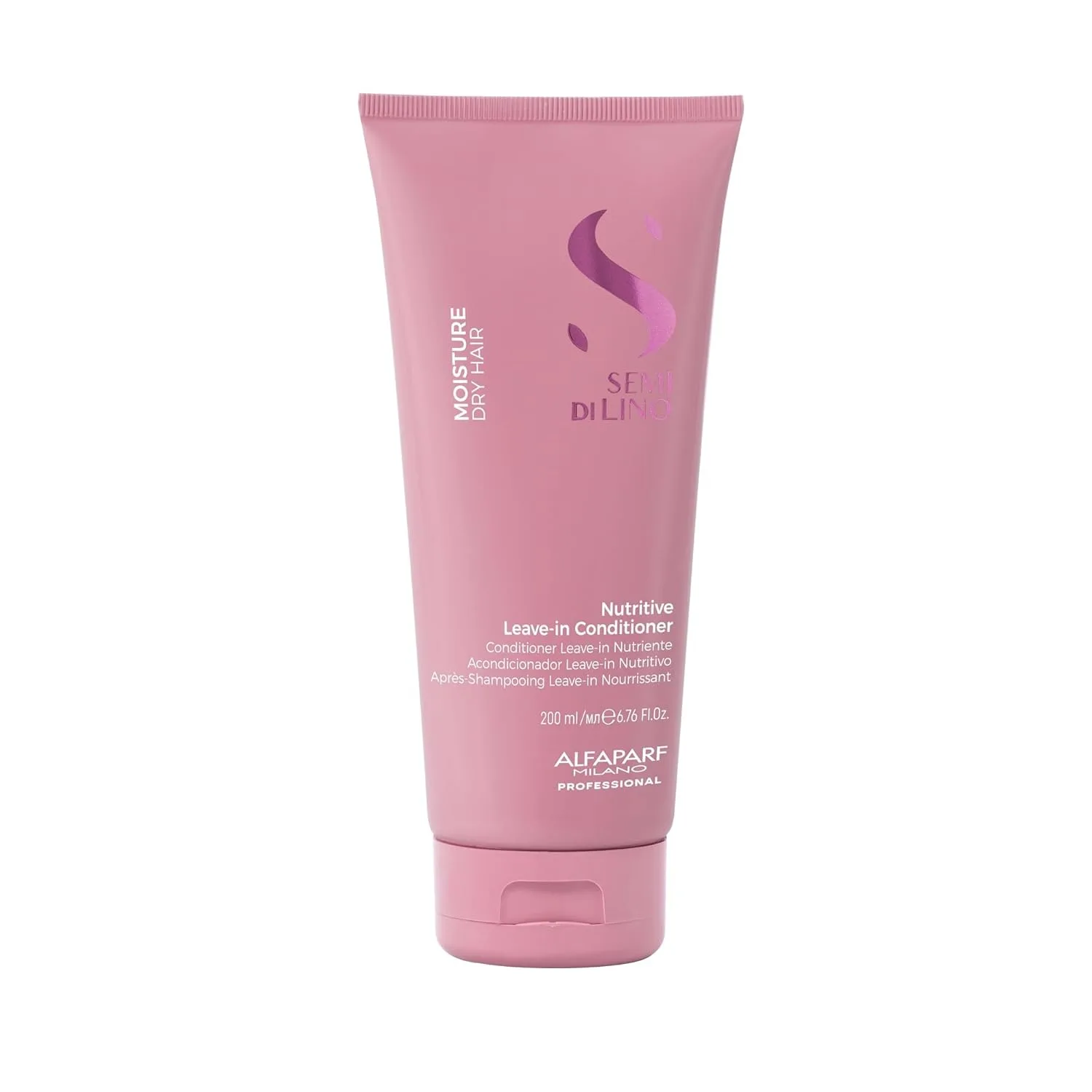 Набор Alfaparf Milano Semi di Lino Moisture Nutritive: шампунь и кондиционер для сухих волос - без сульфатов - безопасен для окрашенных волос - придает блеск и мягкость — фото 4