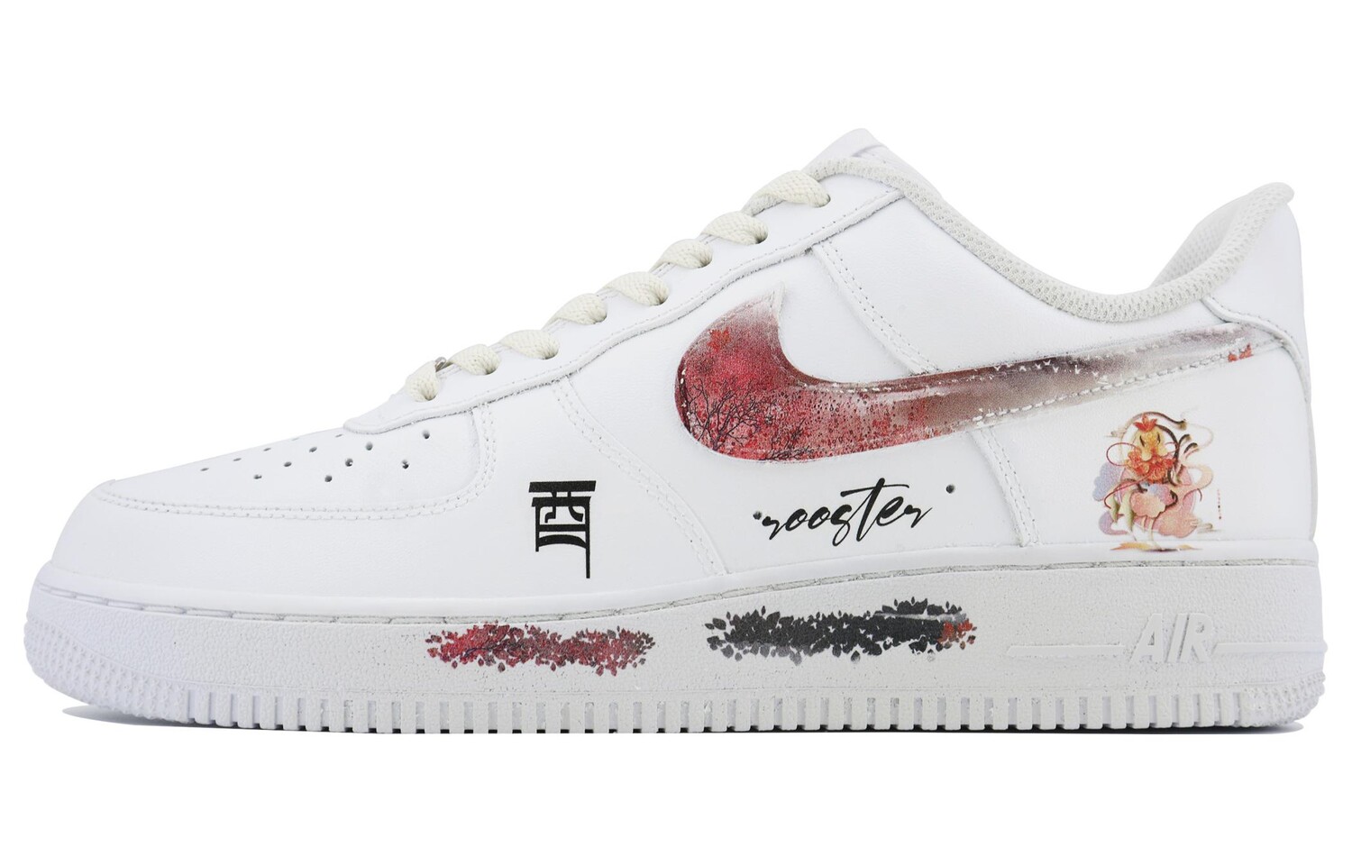 

Кроссовки Nike Air Force 1 Skateboarding Shoes Men Low-top Red, белый
