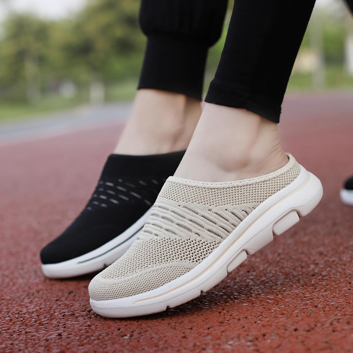 Сабо для женщин Мужчины Поскользиваются на платформе Пешие Мулы Горки с закрытыми ногами без спины Легкая сетчатая Дышащий садовый засор Комфортные домашние домашние тапочки для дома Wabkderpu, коричневый — фото 4