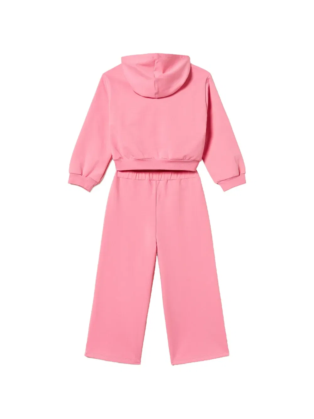 Укороченный спортивный костюм с капюшоном (комплект из двух штук) Twinset Kids, розовый — фото 2