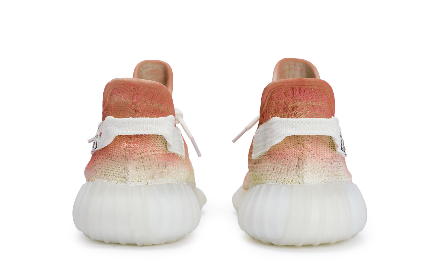 Кроссовки adidas originals Yeezy Boost 350 V2 Lifestyle Shoes Unisex Low-top White, красный — фото 3