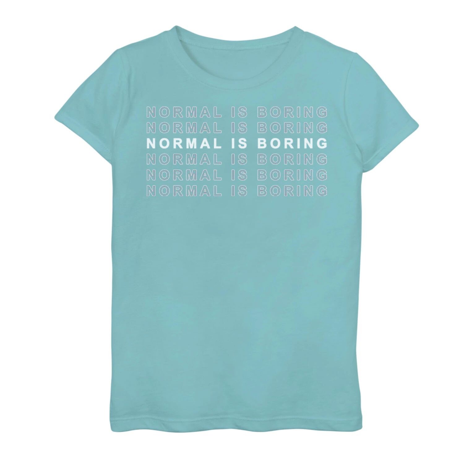 

Футболка с рисунком Fifth Sun Normal Is Boring для девочек 7–16 лет Unbranded