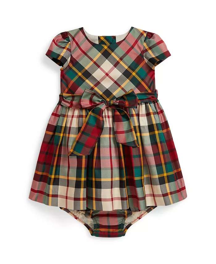 

Платье и панталончики в клетку для девочек Polo Ralph Lauren, мультиколор