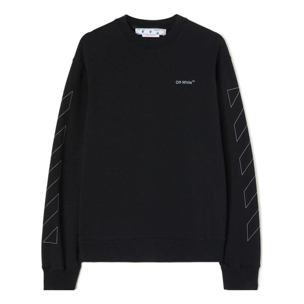 

Толстовка men's ss22 printing round neck black Off-White, черный