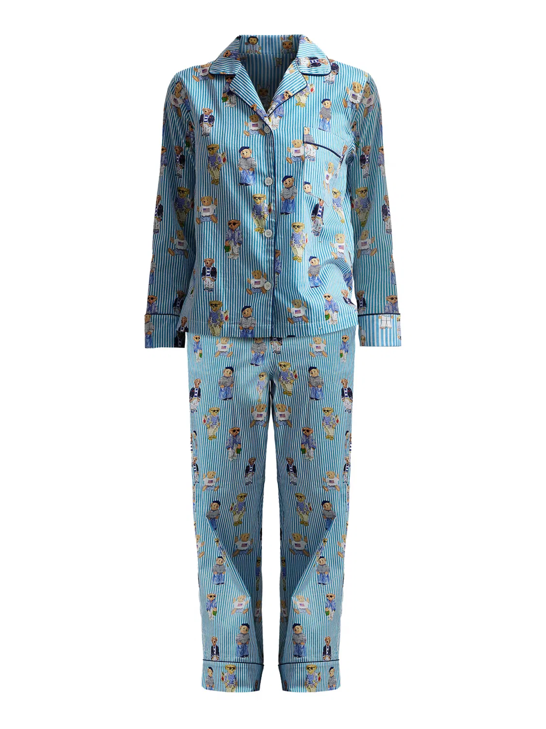 Пижама 'Знаменитый медведь' Polo Ralph Lauren, Turquoise/Mixed Colors