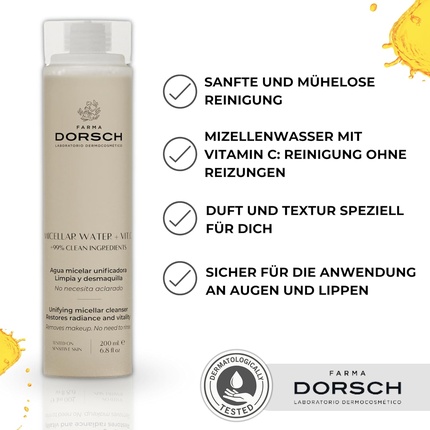 Мицеллярная очищающая вода тоник для лица Farma Dorsch — фото 2