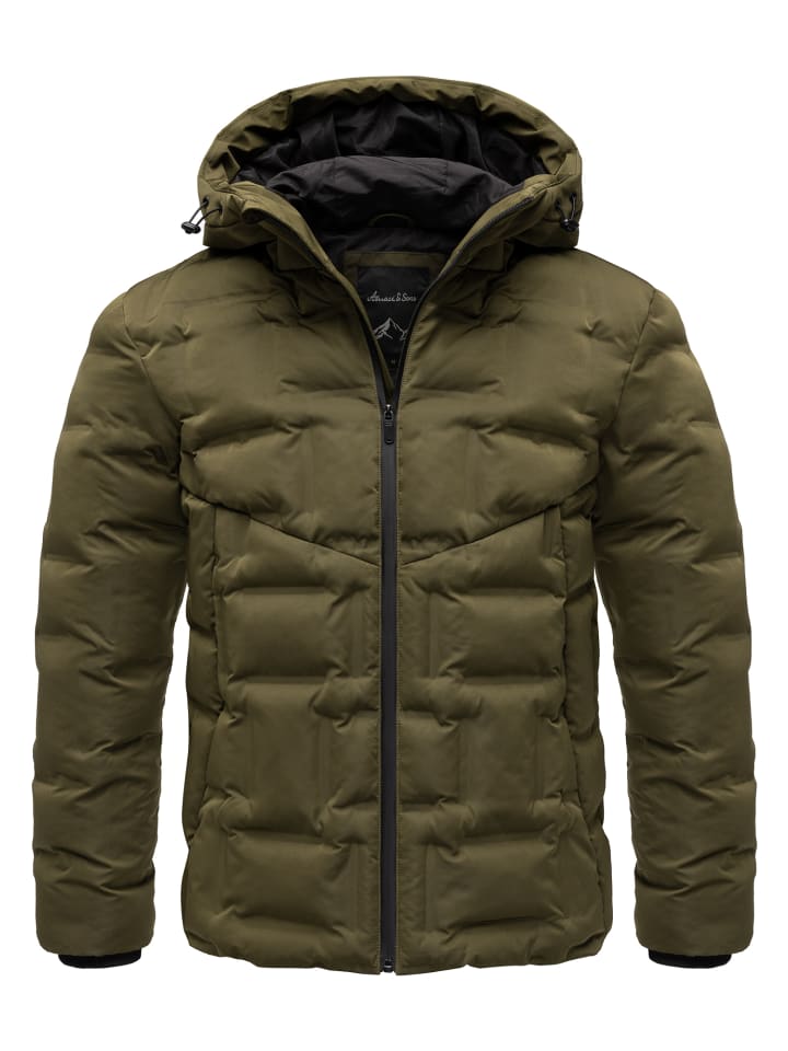 

Зимняя куртка CORBIN оливкового цвета Amaci&Sons