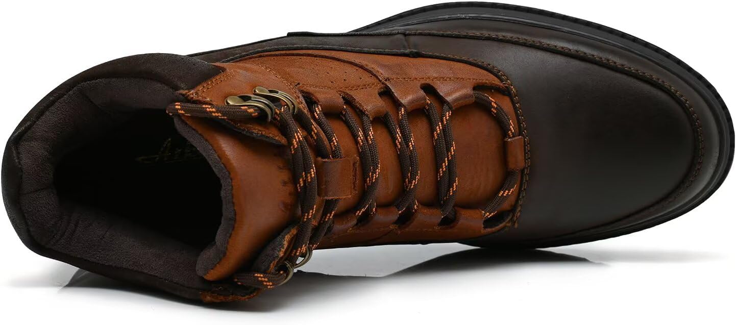 Мужские ботинки Arkbird Chukka из натуральной кожи, классические повседневные ботинки оксфордского стиля, Brown-711 — фото 3