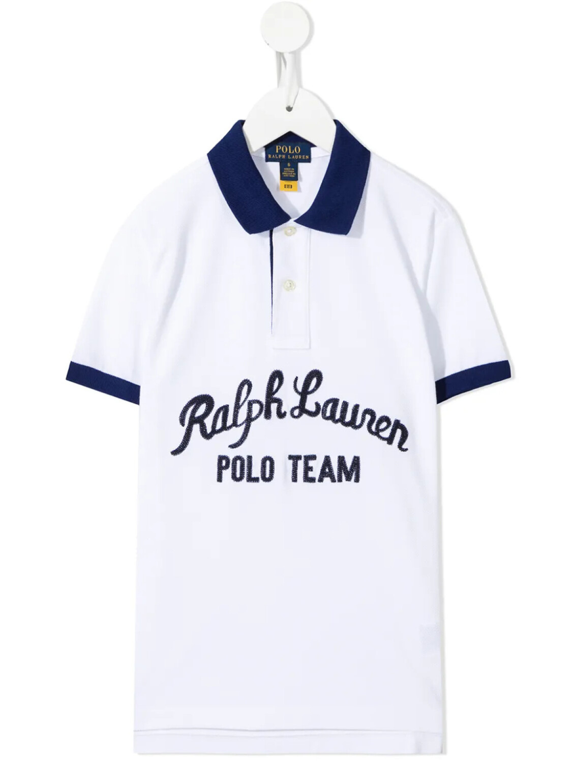 

POLO RALPH LAUREN KIDS рубашка поло с логотипом, белый