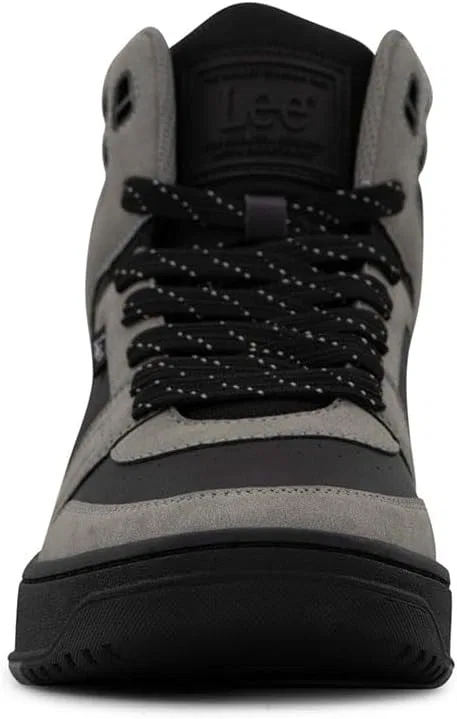 Мужские кроссовки Lee Fast Lane Mid Trainers, Black Dark Grey — фото 2