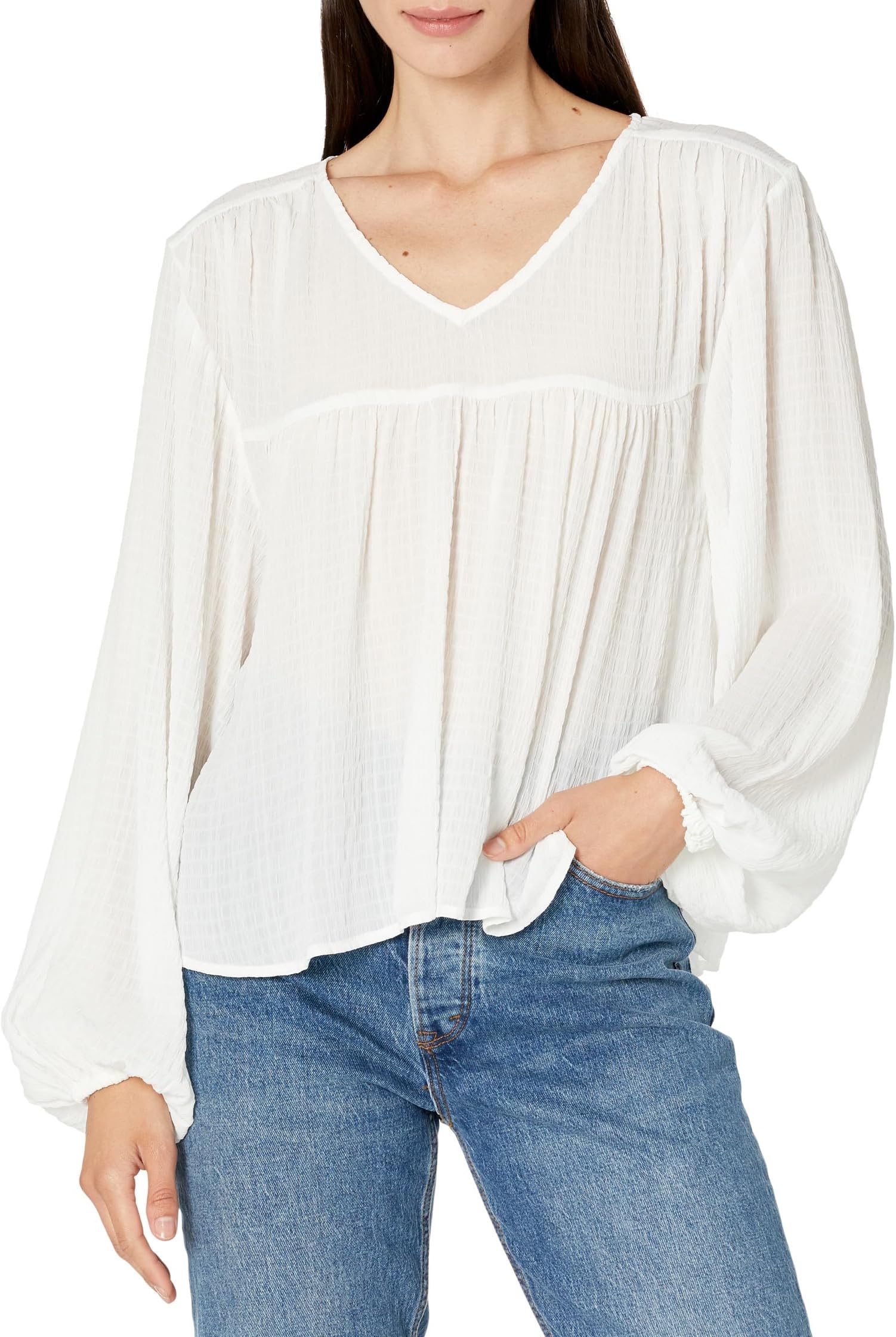 

Блуза Sanctuary Wide Sleeve Blouse, белый