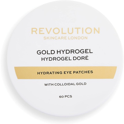 

Гидрогелевые увлажняющие патчи для глаз Gold Eye с коллоидным золотом, Revolution Skincare London