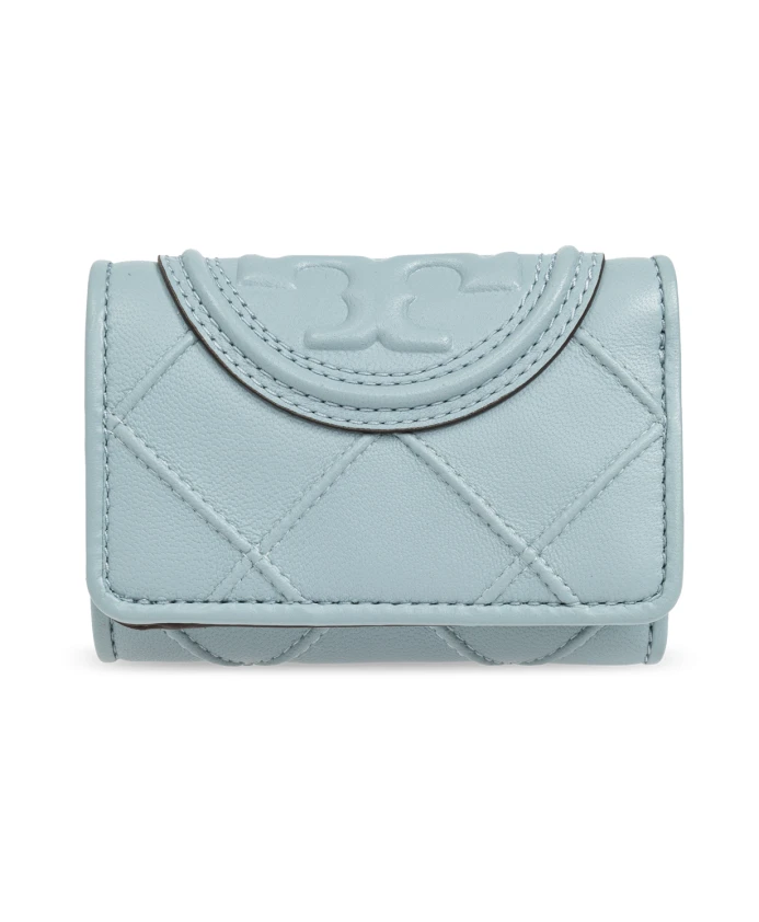 

Кожаный кошелек Fleming Tory Burch, синий