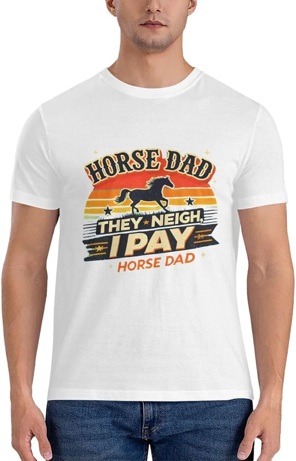 

Футболка Cotton Casual Horse Dad They Neigh I Pay WXENAIEDK