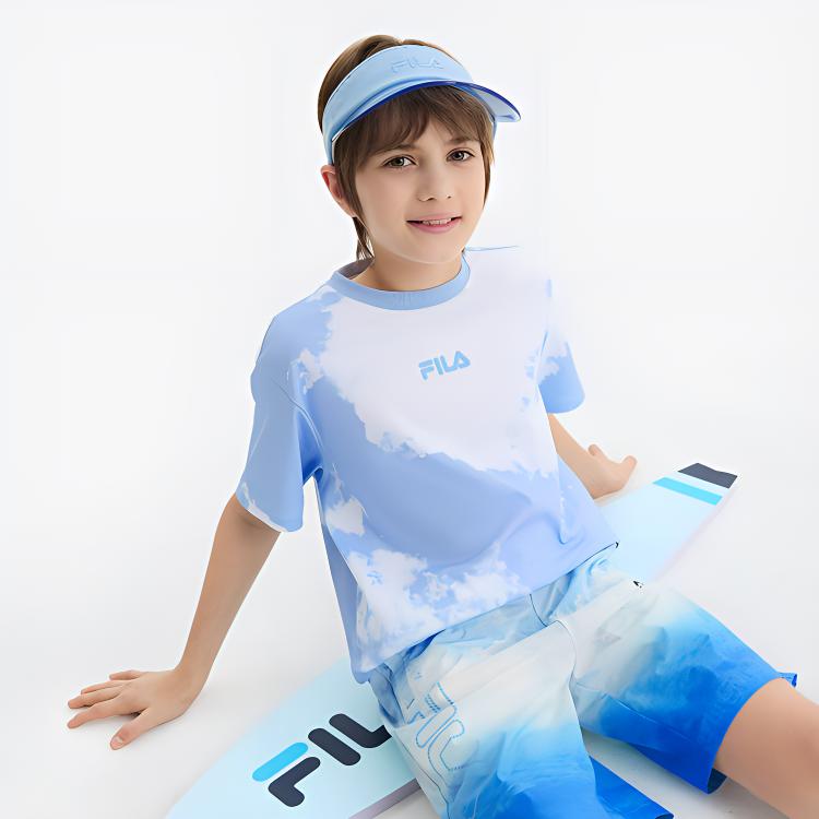 FILA KIDS Футболка светло-голубая детская — фото 4