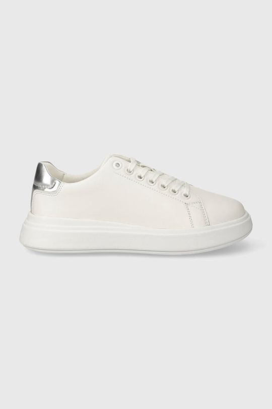 

Кожаные кроссовки RAISED CUPSOLE LACE UP LHT BT Calvin Klein, белый