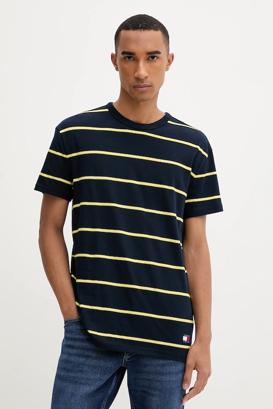 

Хлопковая футболка Tommy Jeans, темно-синий