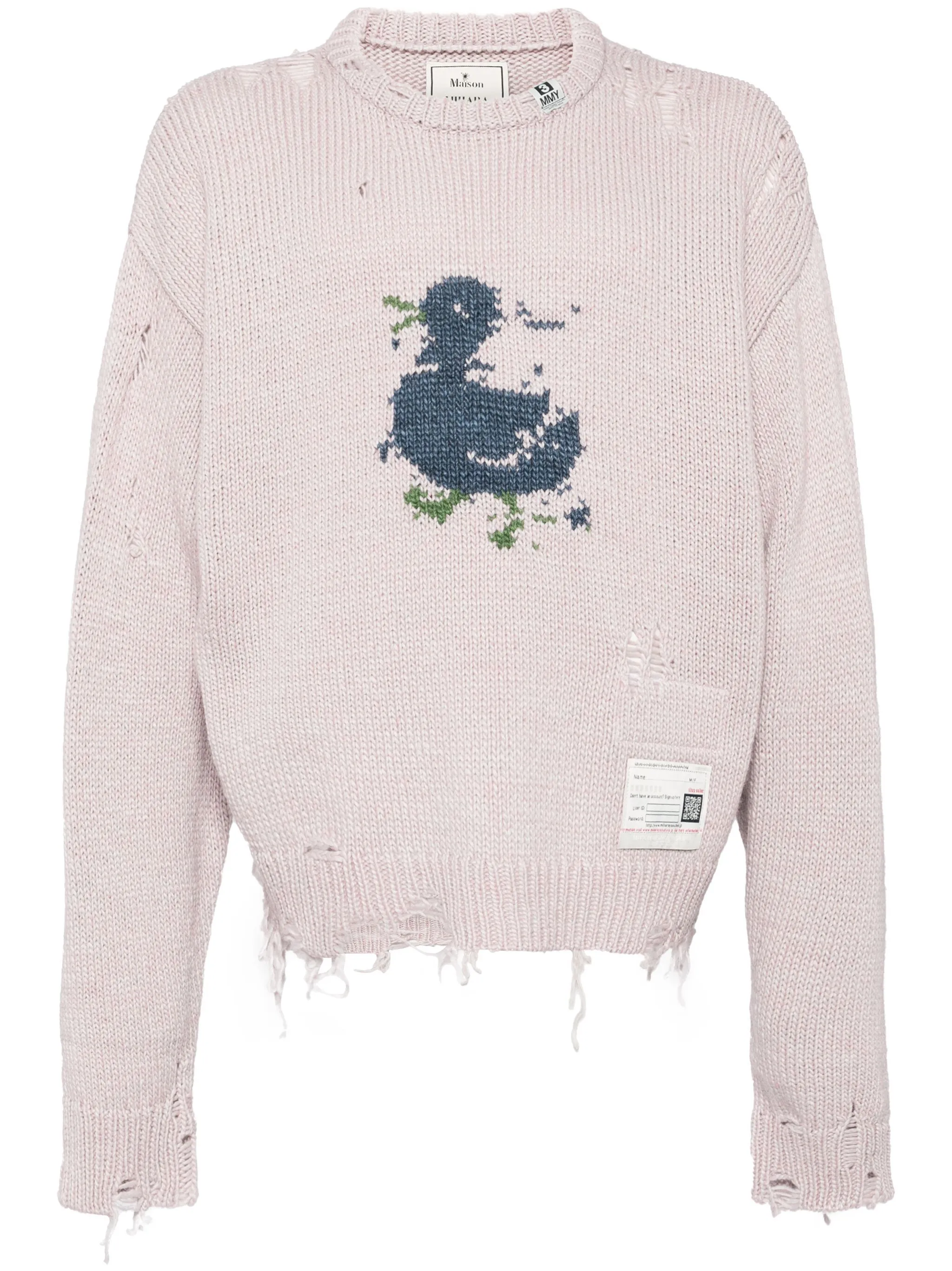

Джемпер Duck Maison Mihara Yasuhiro, розовый