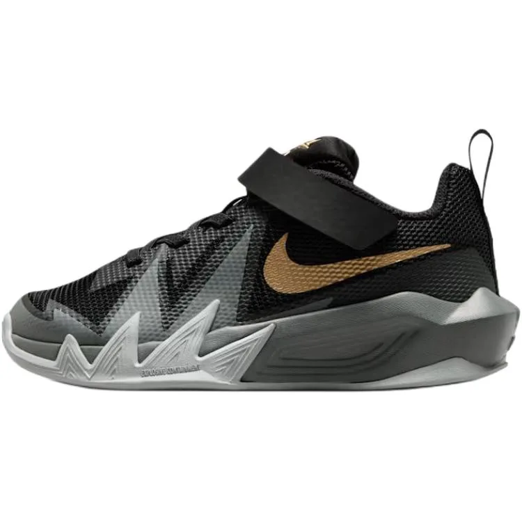Nike Дышащие низкие баскетбольные кроссовки black gray для детей