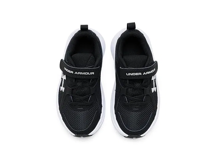 Кроссовки детские Charged Assert 11 Alternate Closure Under Armour Kids, Black/Black/Metallic Silver — фото 3