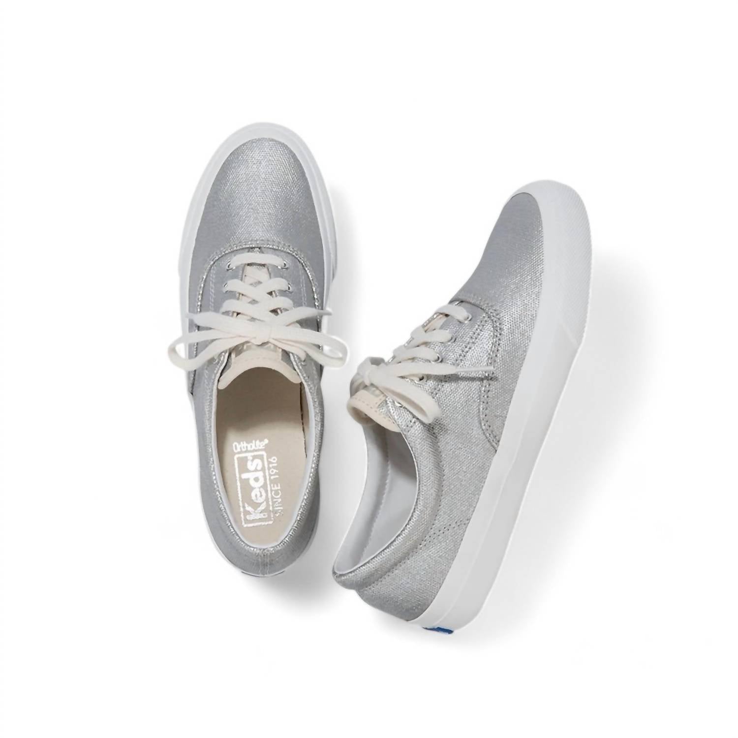 Женские кроссовки Anchor в матовом серебре Keds — фото 3