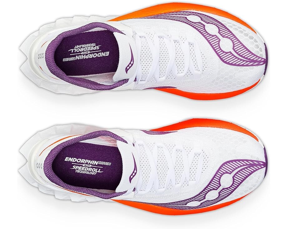 Кроссовки Saucony Endorphin Pro 4, цвет White/Violet — фото 2
