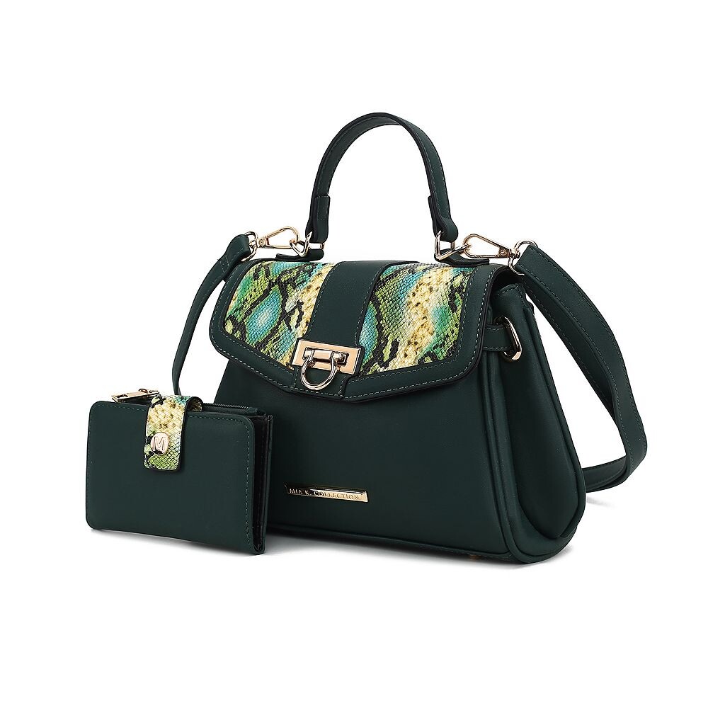

Mkf Collection Geny Женская сумка через плечо с тиснением под змею и бумажником от Mia K MKF Collection, цвет Dark Green, Зеленый, Mkf Collection Geny Женская сумка через плечо с тиснением под змею и бумажником от Mia K MKF Collection, цвет Dark Green