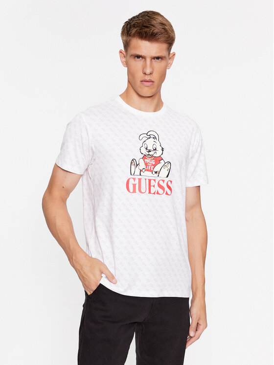 

Футболка узкого кроя Guess, белый