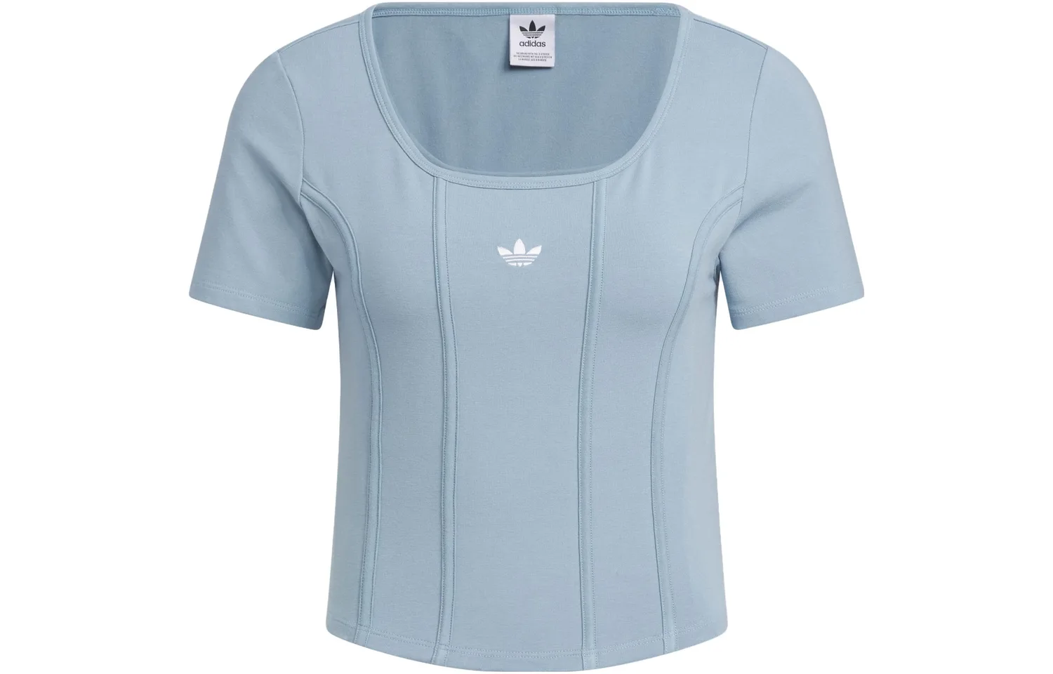 Adidas Originals Футболка с длинным рукавом из коллекции Hot Girl, текстурированная, синяя