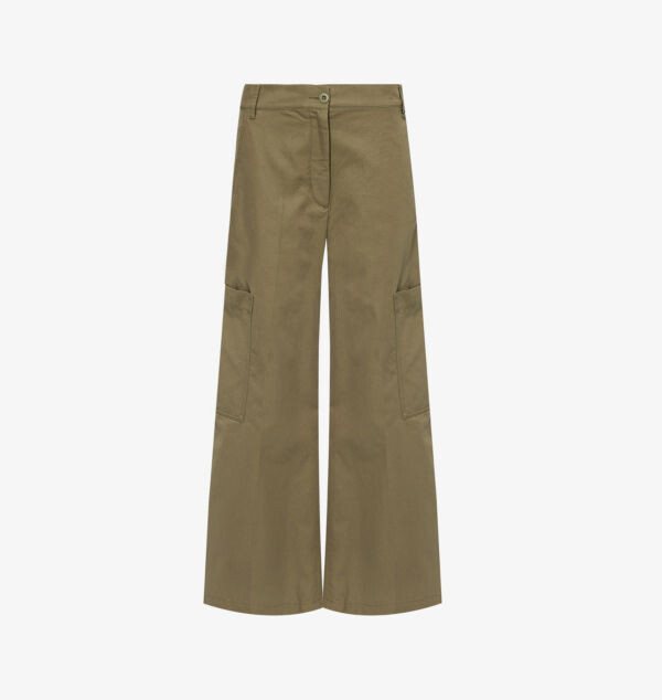 

Широкие брюки из хлопка Quiz Weekend Max Mara, цвет kaki