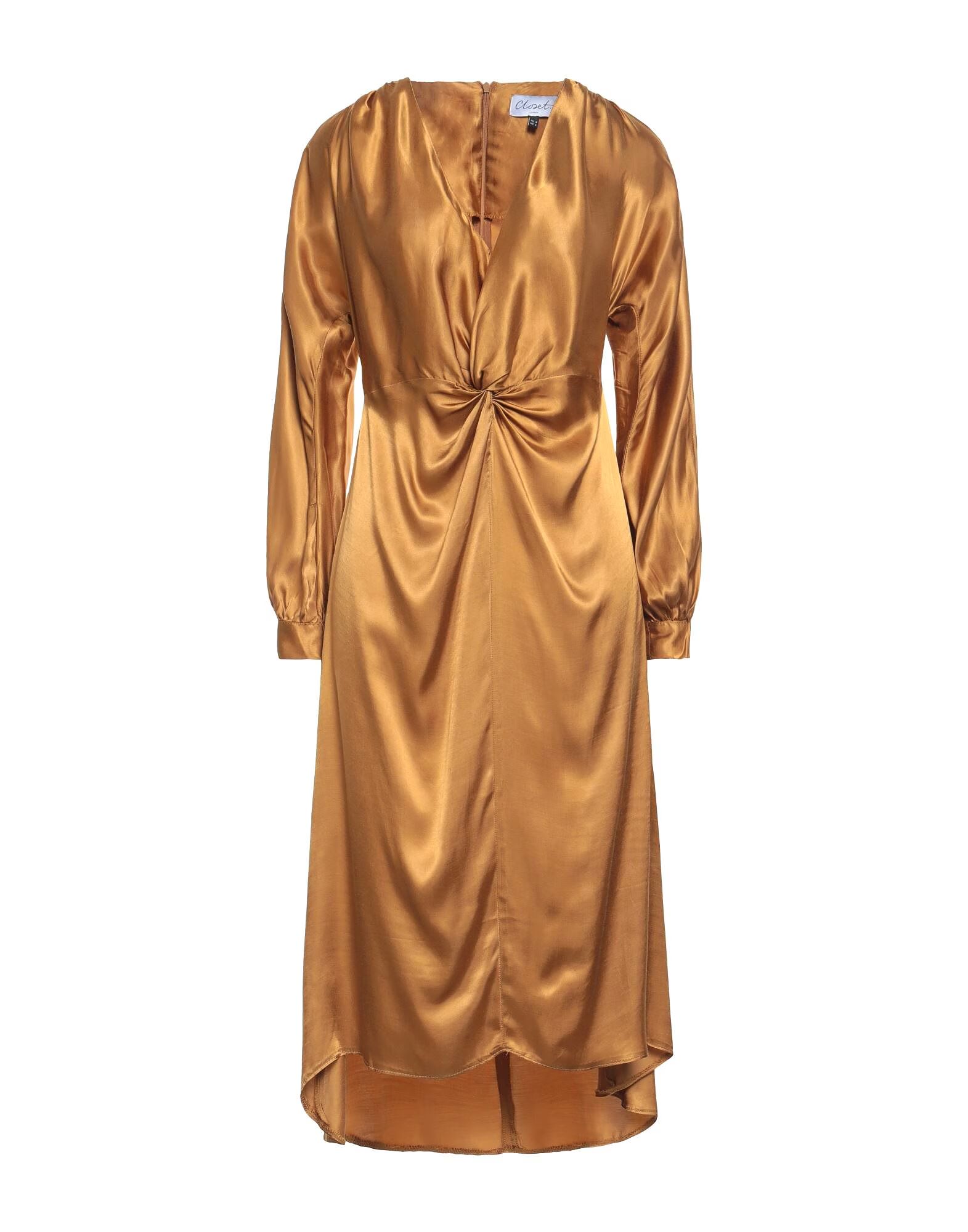 

Платье миди Closet, бронзовый