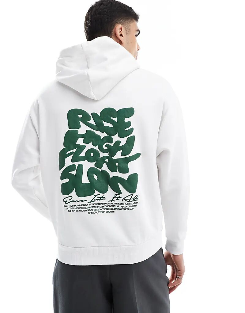 

Толстовка ASOS DESIGN с принтом пузырьков белого цвета
