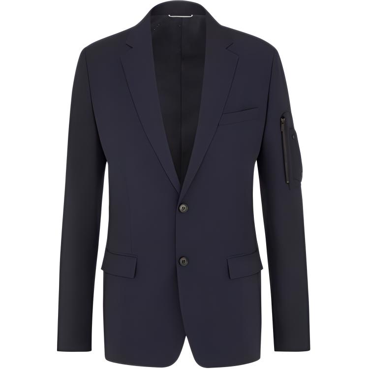 

DIOR Мужской деловой костюм морской синий, Marine Blue