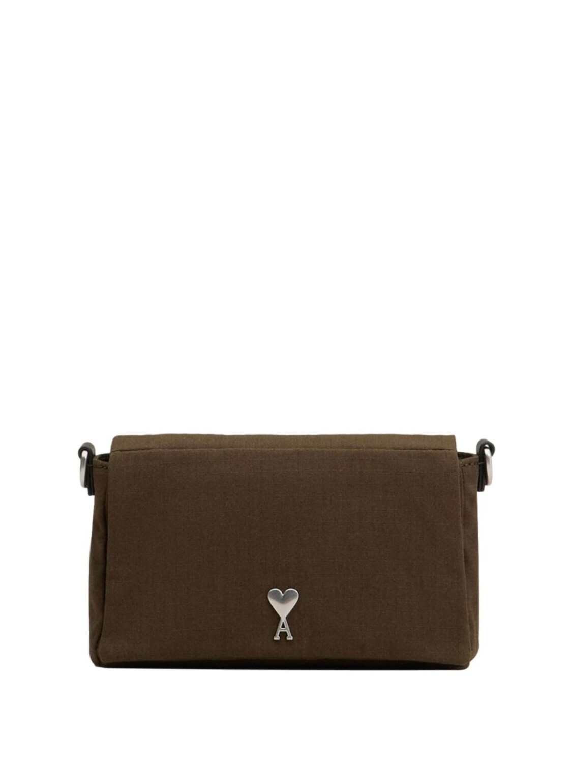 

AMI Paris сумка на плечо с монограммой Ami de Coeur, коричневый