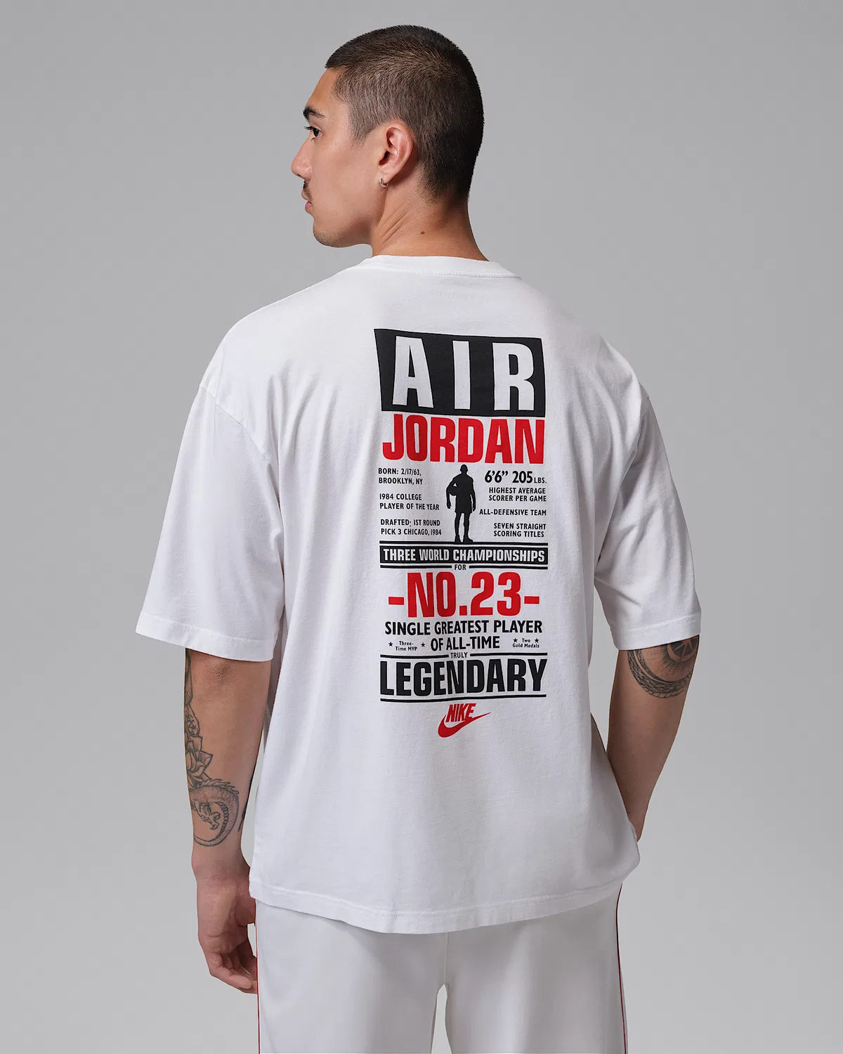 Мужская футболка Jordan Flight, White/University Red