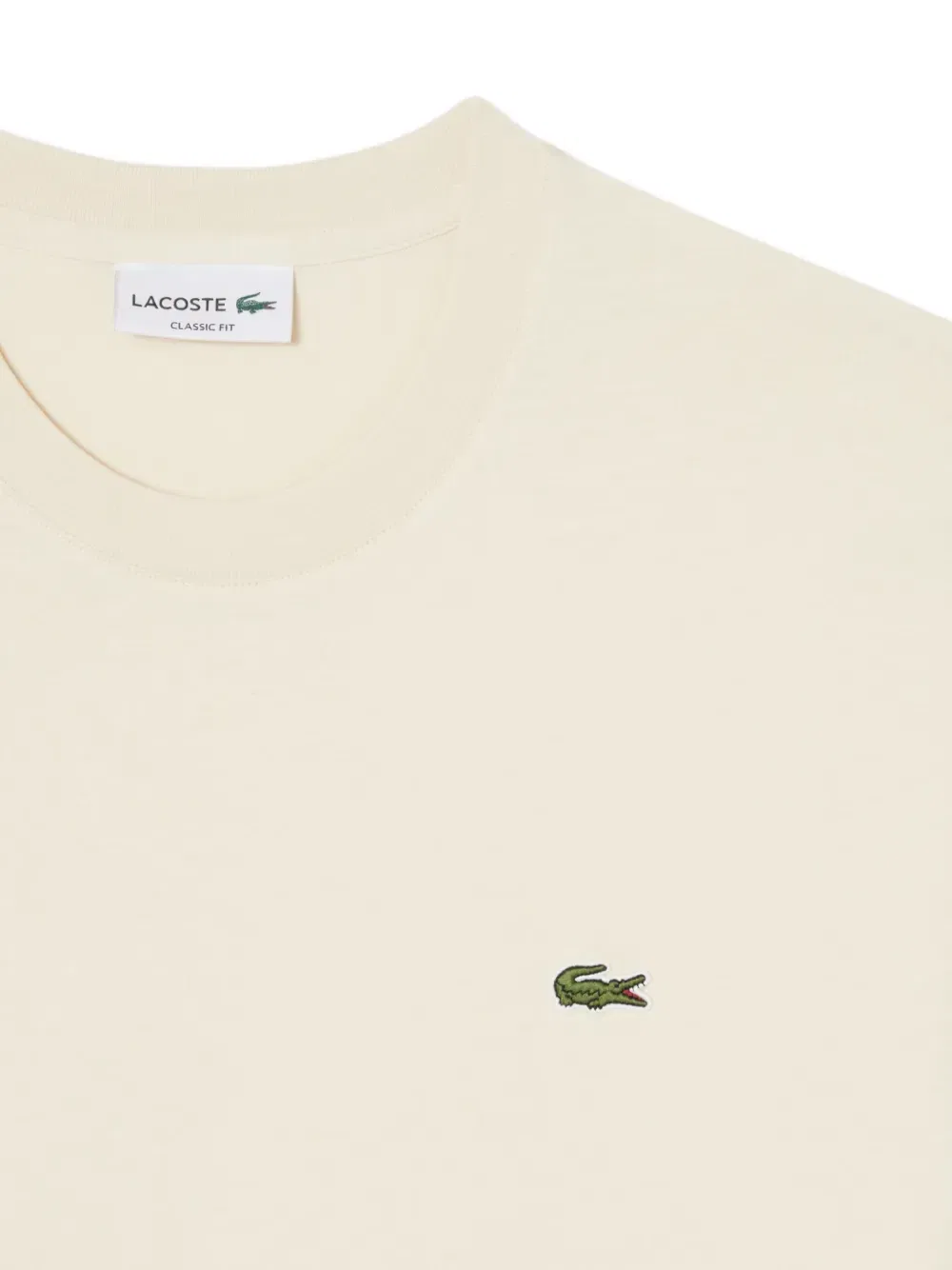 Футболка с круглым вырезом и логотипом Lacoste, бежевый — фото 3