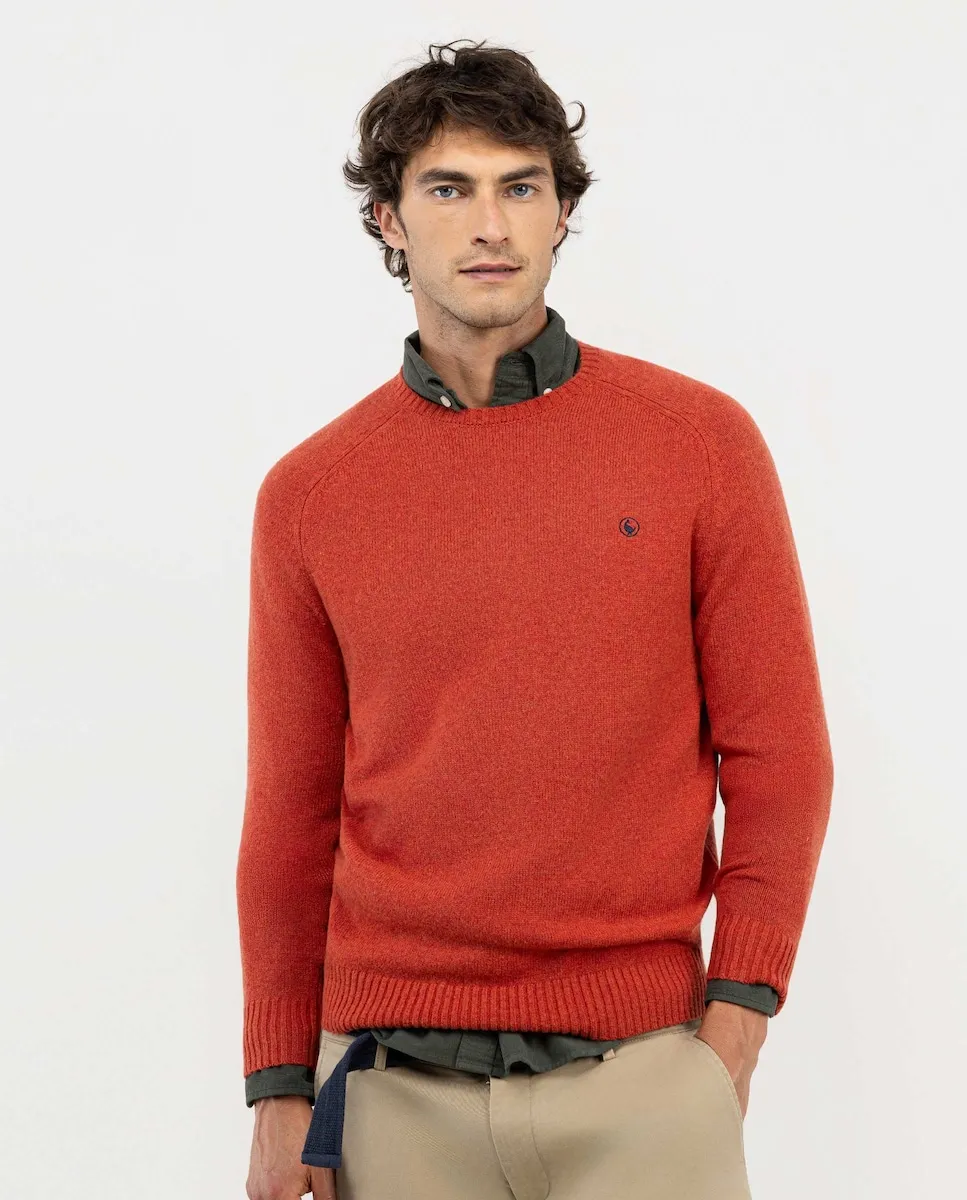 

Мужской свитер из мериносовой шерсти El Ganso, оранжевый