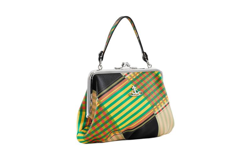 Vivienne Westwood Сумка-кошелек Granny Frame Cross Grain Embossed Leather для женщин, мультиколор — фото 3